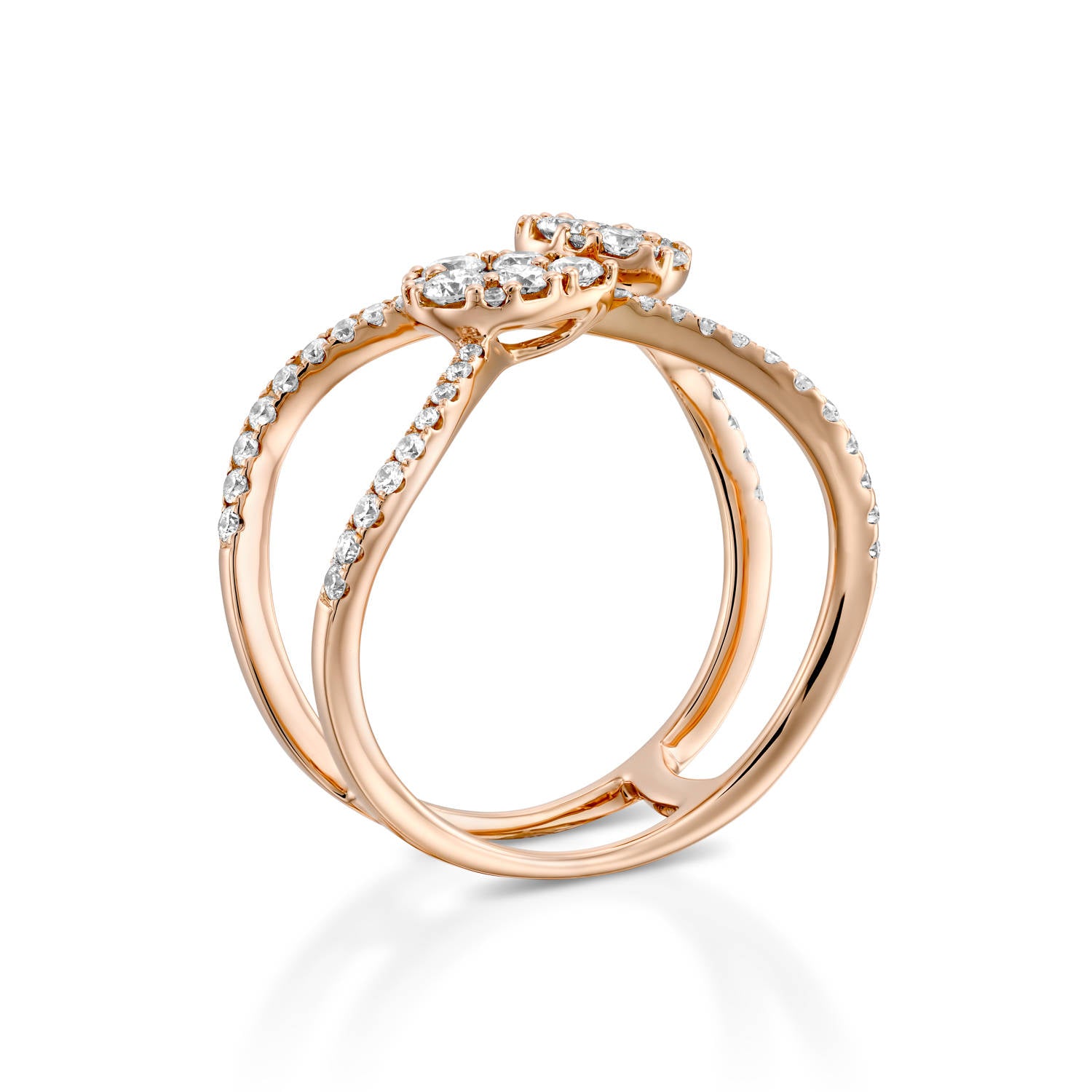 Vintage Rose Quartz Engagement Ring Unique Pear Shaped Bee pink crysta –  PENFINE